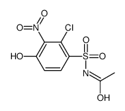 N-(2-chloro-4-hydroxy-3-nitrophenyl)sulfonylacetamide结构式