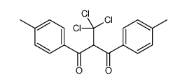 1,3-Propanedione, 1,3-bis(4-methylphenyl)-2-(trichloromethyl)结构式