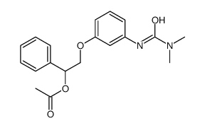 [2-[3-(dimethylcarbamoylamino)phenoxy]-1-phenylethyl] acetate结构式