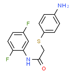 2-[(4-Aminophenyl)sulfanyl]-N-(2,5-difluorophenyl)acetamide结构式