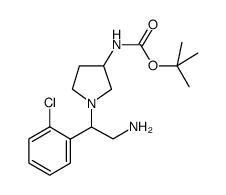 3-N-Boc-氨基-1-[2-氨基-1-(2-氯苯基)-乙基]-吡咯烷图片