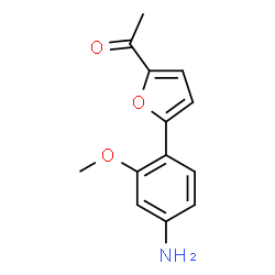 1-[5-(4-AMINO-2-METHOXY-PHENYL)-FURAN-2-YL]-ETHANONE结构式