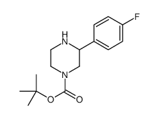 3-(4-氟苯基)哌嗪-1-羧酸叔丁酯结构式