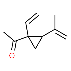 Ethanone, 1-[1-ethenyl-2-(1-methylethenyl)cyclopropyl]- (9CI) structure