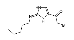 2-bromo-1-[2-(pentylamino)-1H-imidazol-5-yl]ethanone结构式