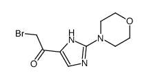2-bromo-1-(2-morpholin-4-yl-1H-imidazol-5-yl)ethanone结构式