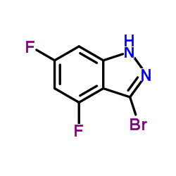 3-Bromo-4,6-difluoro-1H-indazole structure