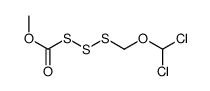 methyl (dichloromethoxymethyltrisulfanyl)formate Structure