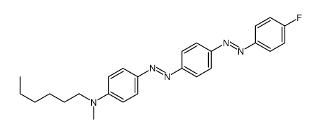 4-[[4-[(4-fluorophenyl)diazenyl]phenyl]diazenyl]-N-hexyl-N-methylaniline结构式