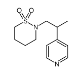 2-(2-pyridin-4-ylpropyl)thiazinane 1,1-dioxide Structure