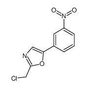 2-(chloromethyl)-5-(3-nitrophenyl)-1,3-oxazole结构式