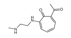 2-acetyl-7-[2-(methylamino)ethylamino]cyclohepta-2,4,6-trien-1-one Structure