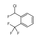 1-[chloro(fluoro)methyl]-2-(trifluoromethyl)benzene结构式