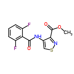 Methyl 4-[(2,6-difluorobenzoyl)amino]-1,2-thiazole-3-carboxylate结构式