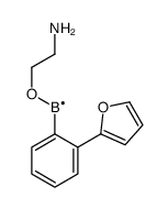 2-aminoethoxy-[2-(furan-2-yl)phenyl]boron Structure