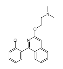 2-[1-(2-chlorophenyl)isoquinolin-3-yl]oxy-N,N-dimethylethanamine Structure