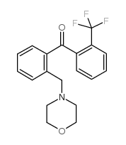 2-MORPHOLINOMETHYL-2'-TRIFLUOROMETHYLBENZOPHENONE结构式