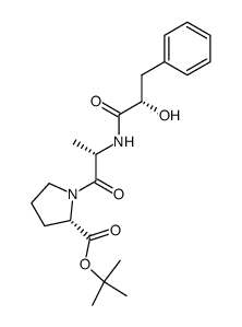 (2S)-N-(2-hydroxy-3-phenylpropanoyl)-L-alanine-L-proline t-butyl ester Structure