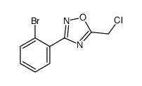 3-(2-bromophenyl)-5-(chloromethyl)-1,2,4-oxadiazole Structure