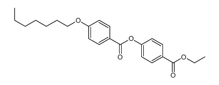 (4-ethoxycarbonylphenyl) 4-heptoxybenzoate结构式