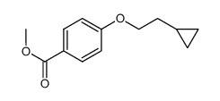 methyl 4-(2-cyclopropylethoxy)benzoate结构式