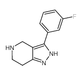 3-(3-Fluorophenyl)-4,5,6,7-tetrahydro-2H-pyrazolo[4,3-c]pyridine Structure