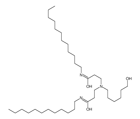 N-dodecyl-3-[[3-(dodecylamino)-3-oxopropyl]-(6-hydroxyhexyl)amino]propanamide Structure