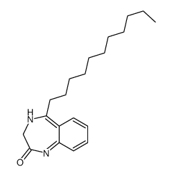 5-undecyl-3,4-dihydro-1,4-benzodiazepin-2-one结构式