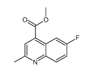 methyl 6-fluoro-2-methylquinoline-4-carboxylate结构式