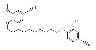 4-[10-(4-cyano-2-methoxyphenoxy)decoxy]-3-methoxybenzonitrile结构式