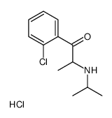 1-(2-chlorophenyl)-2-(propan-2-ylamino)propan-1-one,hydrochloride结构式