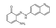 3-Amino-2-(6-quinolylazo)phenol结构式