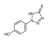 2-(4-hydroxyphenyl)-1H-tetrazole-5-thione Structure