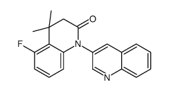 5-fluoro-4,4-dimethyl-1-quinolin-3-yl-3H-quinolin-2-one Structure