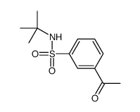 3-acetyl-N-tert-butylbenzenesulfonamide结构式