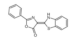 4-(3H-1,3-benzothiazol-2-ylidene)-2-phenyl-1,3-oxazol-5-one Structure