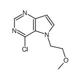 4-chloro-5-(2-methoxyethyl)pyrrolo[3,2-d]pyrimidine结构式