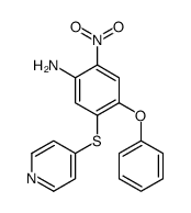 2-nitro-4-phenoxy-5-pyridin-4-ylsulfanylaniline结构式