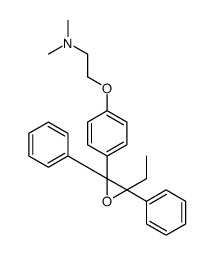 2-[4-[(2S,3R)-3-ethyl-2,3-diphenyloxiran-2-yl]phenoxy]-N,N-dimethylethanamine结构式