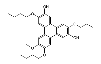 3,7,11-tributoxy-10-methoxytriphenylene-2,6-diol结构式