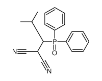 2-(1-diphenylphosphoryl-2-methylpropyl)propanedinitrile Structure