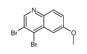 3,4-Dibromo-6-methoxyquinoline结构式