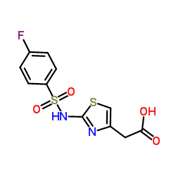 (2-{[(4-Fluorophenyl)sulfonyl]amino}-1,3-thiazol-4-yl)acetic acid Structure