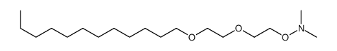 N-[2-(2-dodecoxyethoxy)ethoxy]-N-methylmethanamine Structure