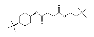 Succinic acid 4-tert-butyl-cyclohexyl ester 2-trimethylsilanyl-ethyl ester结构式