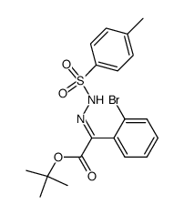 tert-butyl-2-(2-bromophenyl)-2-oxoacetate 4-methylphenylsulfonylhydrazone结构式