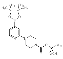 TERT-BUTYL 4-(4-(4,4,5,5-TETRAMETHYL-1,3,2-DIOXABOROLAN-2-YL)PYRIDIN-2-YL)PIPERAZINE-1-CARBOXYLATE picture