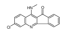 7-chloro-10-(methylamino)indeno[1,2-b]quinolin-11-one结构式