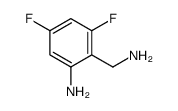 2-(aminomethyl)-3,5-difluoroaniline结构式