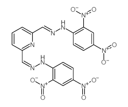 2,6-Pyridinedicarboxaldehyde,2,6-di-2-(2,4-dinitrophenyl)hydrazone Structure